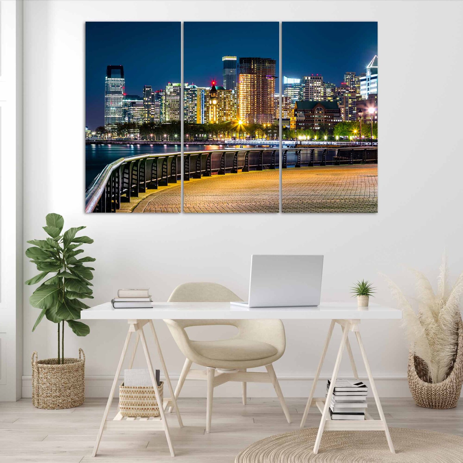 Jersey City Canvas Print Jersey City Wall Art Canvas Multiple Etsy