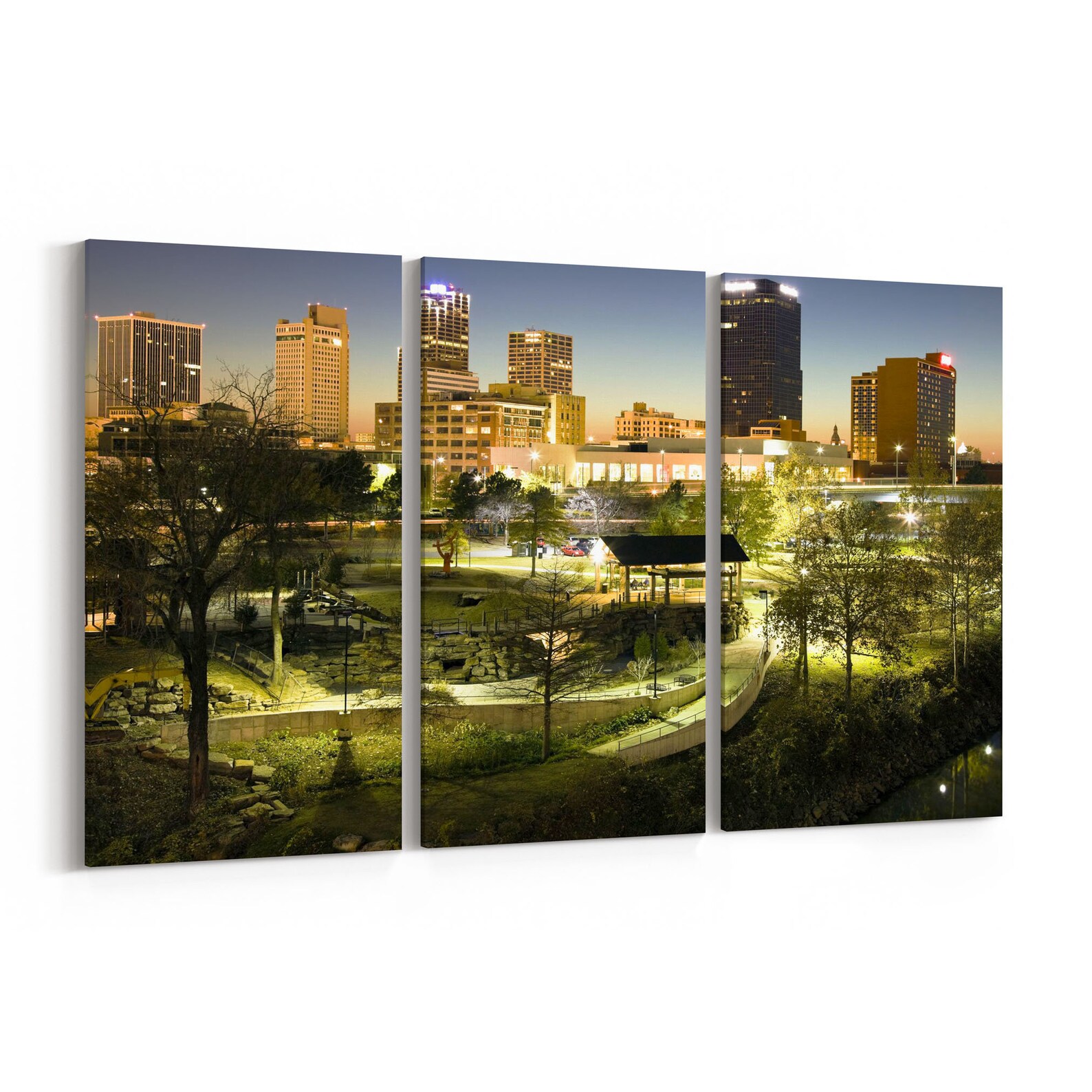 Little Rock Skyline Wall Art Little Rock Canvas Print Multiple Etsy