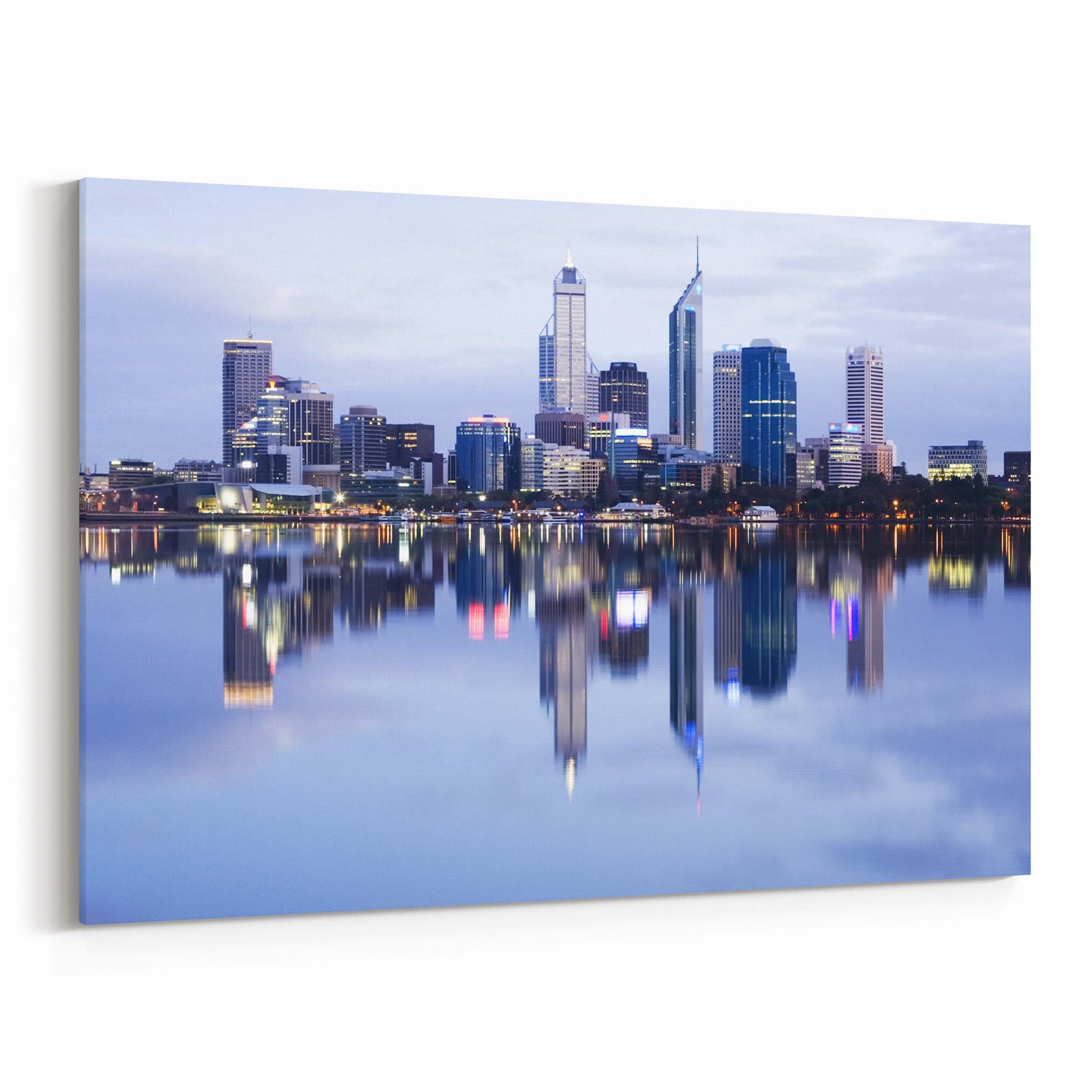 Perth Skyline Wall Art Perth Canvas Print Multiple Sizes Etsy