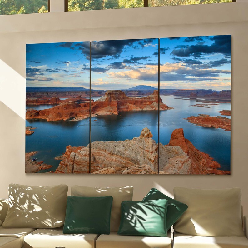 Lake Powell Canvas Print Lake Powell Wall Art Canvas Multiple Etsy