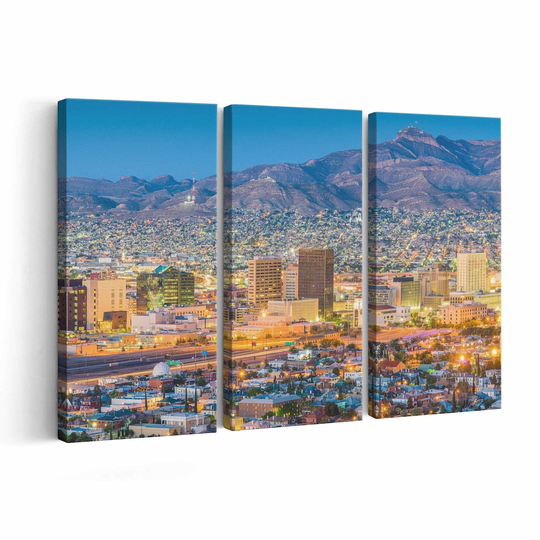 El Paso Canvas Print El Paso Wall Art El Paso Poster El Paso Home Decor