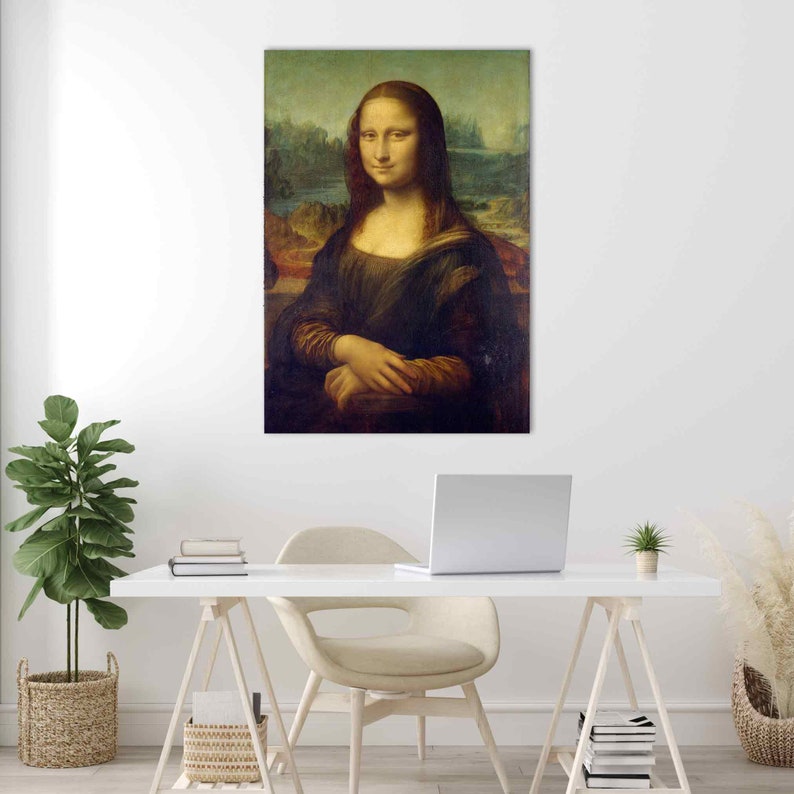 Mona Lisa Leonardo Da Vinci Wall Art Mona Lisa Canvas Print | Etsy