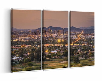 Phoenix skyline wall art | Canvas or Poster Print (framed) | Color / Black-White