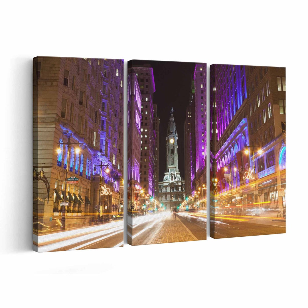 Philadelphia Skyline Canvas Print Philadelphia Skyline Wall Art