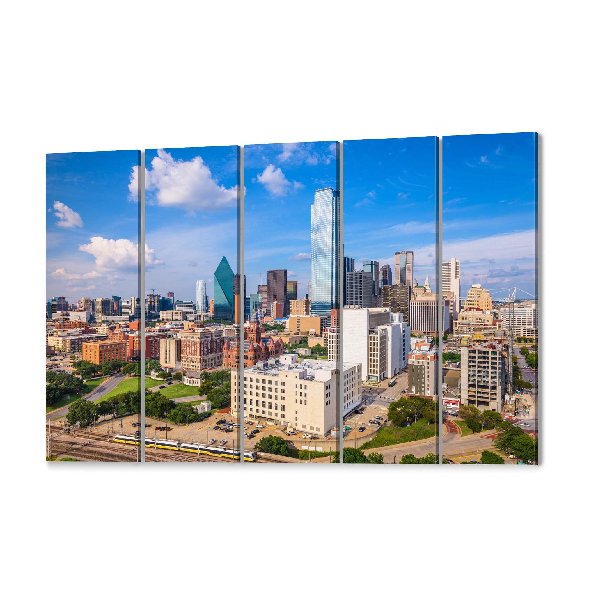 Dallas Skyline Wall Art Dallas Canvas Print Texas Multiple Etsy