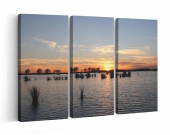 Lake Pontchartrain wall art | Canvas Print | Multiple Sizes | Wooden Frame Options