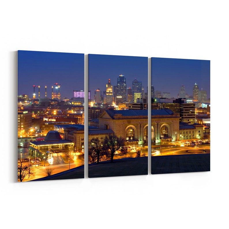 Kansas City Skyline Canvas Print Multiple Kansas City Skyline Canvas
