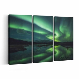 Northern Lights Canvas print || Northern Lights Wall Art || Northern Lights Poster || Northern Lights home decor || Northern Lights Print