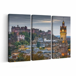 Edinburgh Skyline Canvas print || Edinburgh Skyline Wall Art || Edinburgh Skyline Poster || Edinburgh Skyline home decor || Edinburgh Skylin