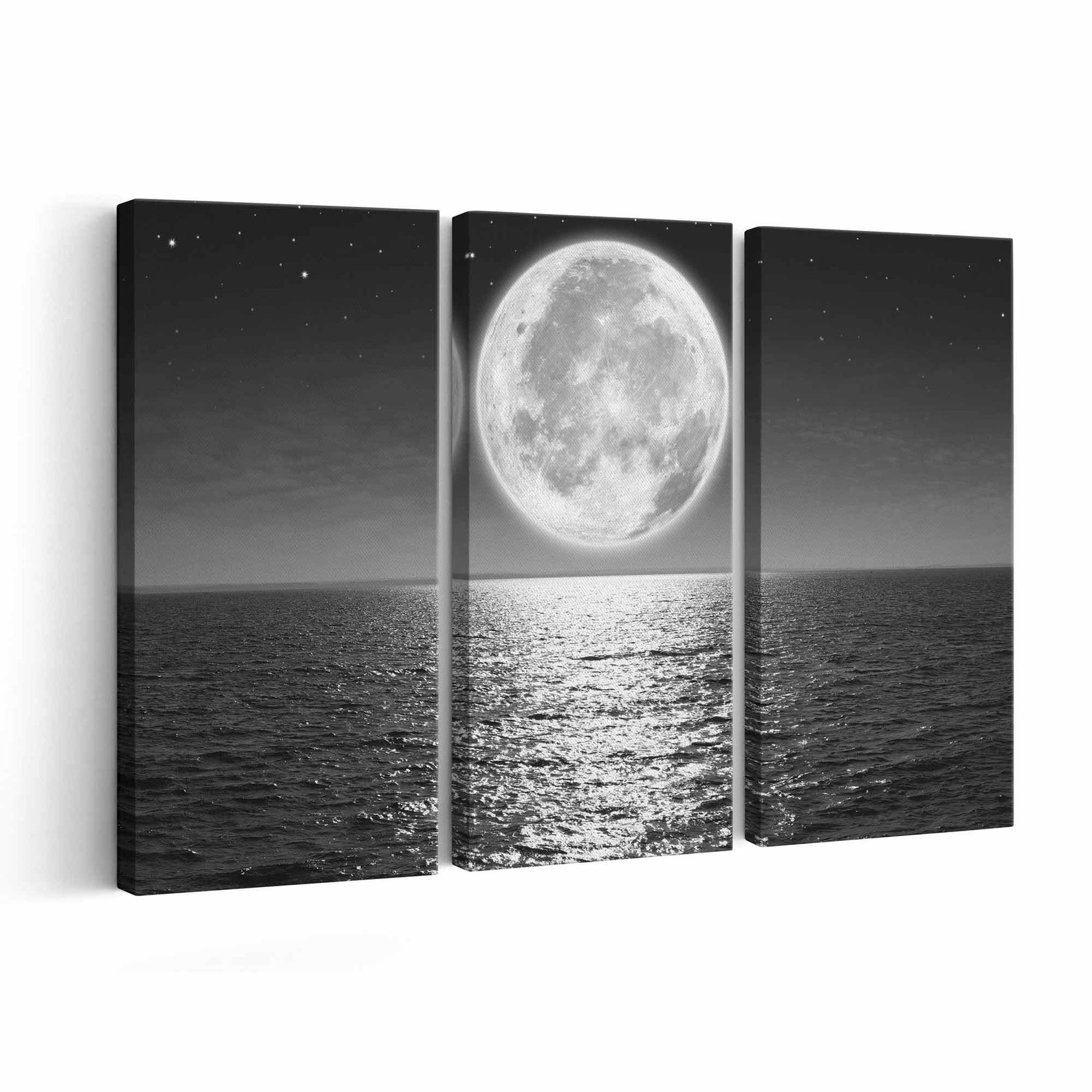 Full Moon Canvas Print Full Moon Wall Art Full Moon Poster Full Moon ...