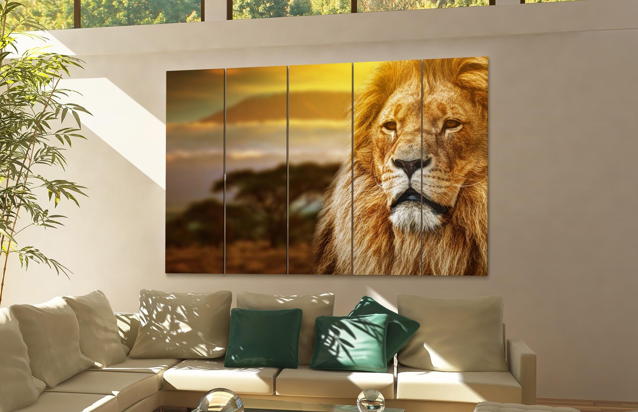 Lion Canvas Print Lion Canvas Art Multiple Sizes Wrapped Etsy