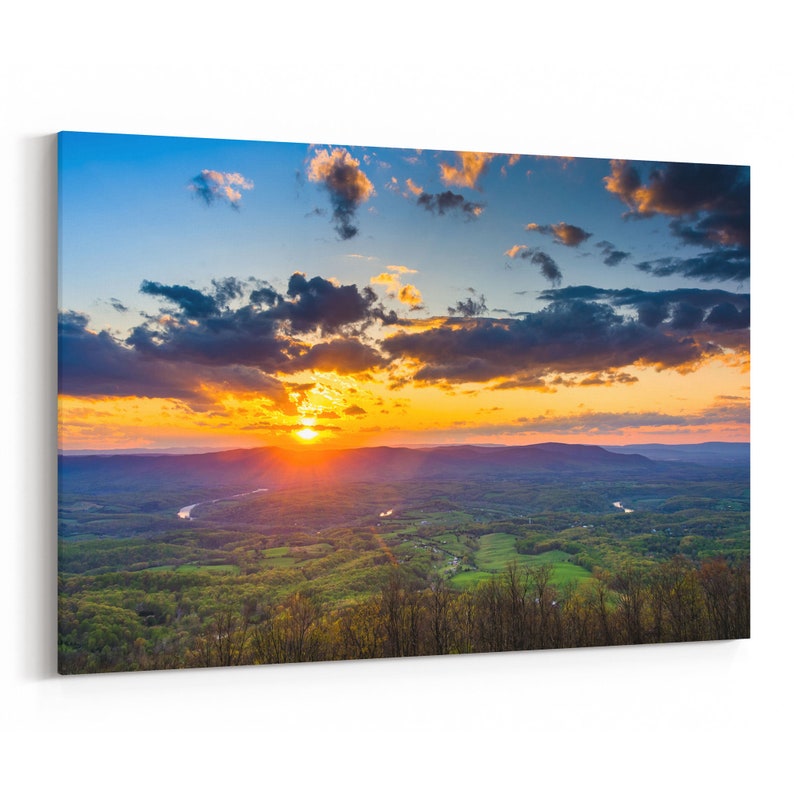 Shenandoah Valley Canvas Print Shenandoah Valley Wall Art Etsy