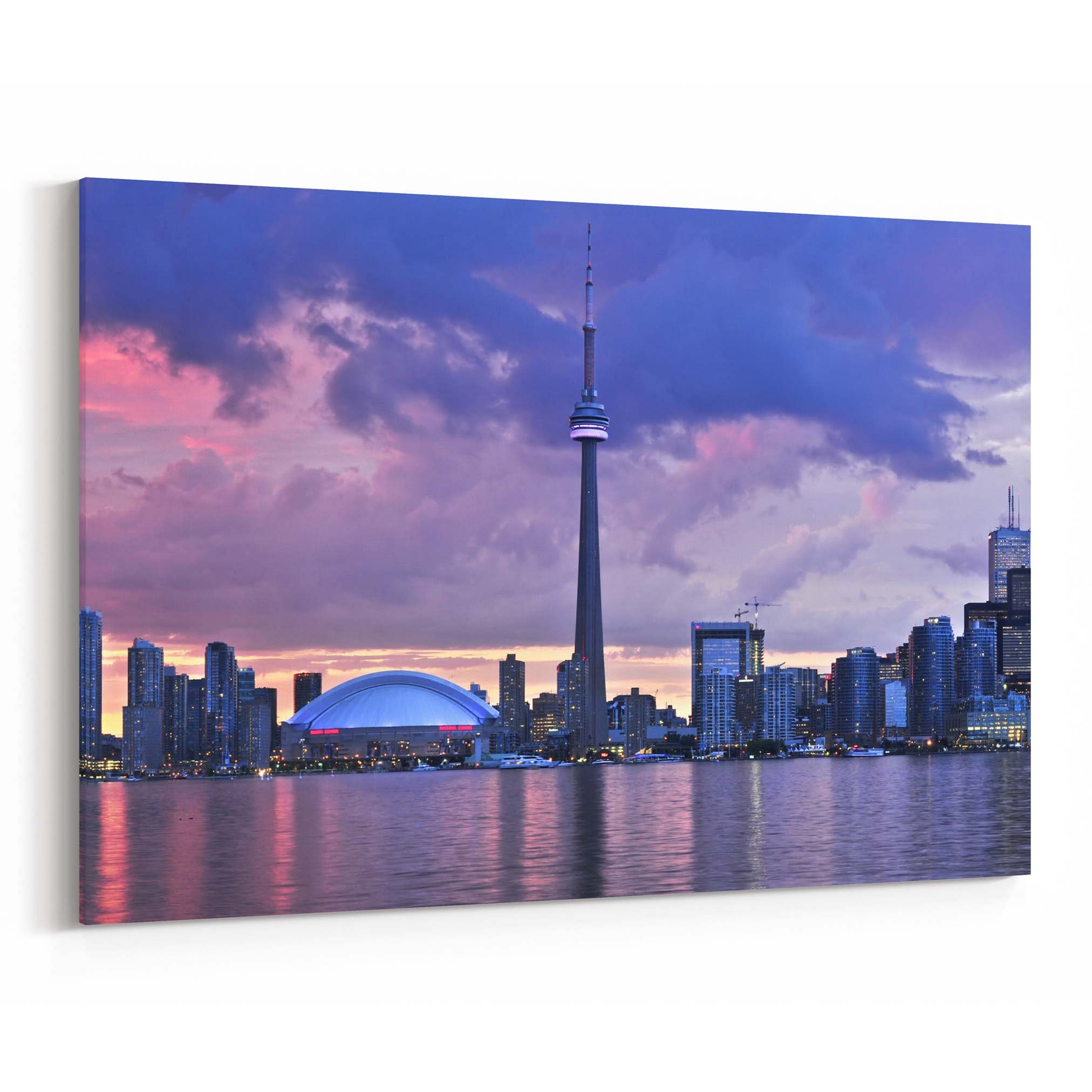 Toronto Skyline Wall Art Toronto Canvas Print Multiple Sizes Etsy