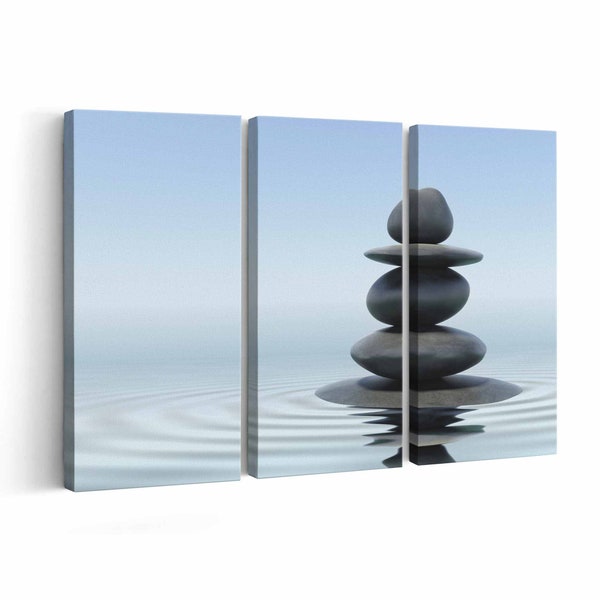Zen Stones Canvas print || Zen Stones Wall Art || Zen Stones Poster || Zen Stones home decor || Zen Stones Print