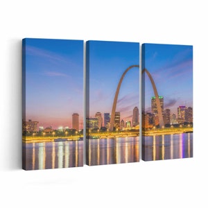 St. Louis Skyline Canvas print || St. Louis Skyline Wall Art || St. Louis Skyline Poster || St. Louis Skyline home decor || St. Louis Skylin