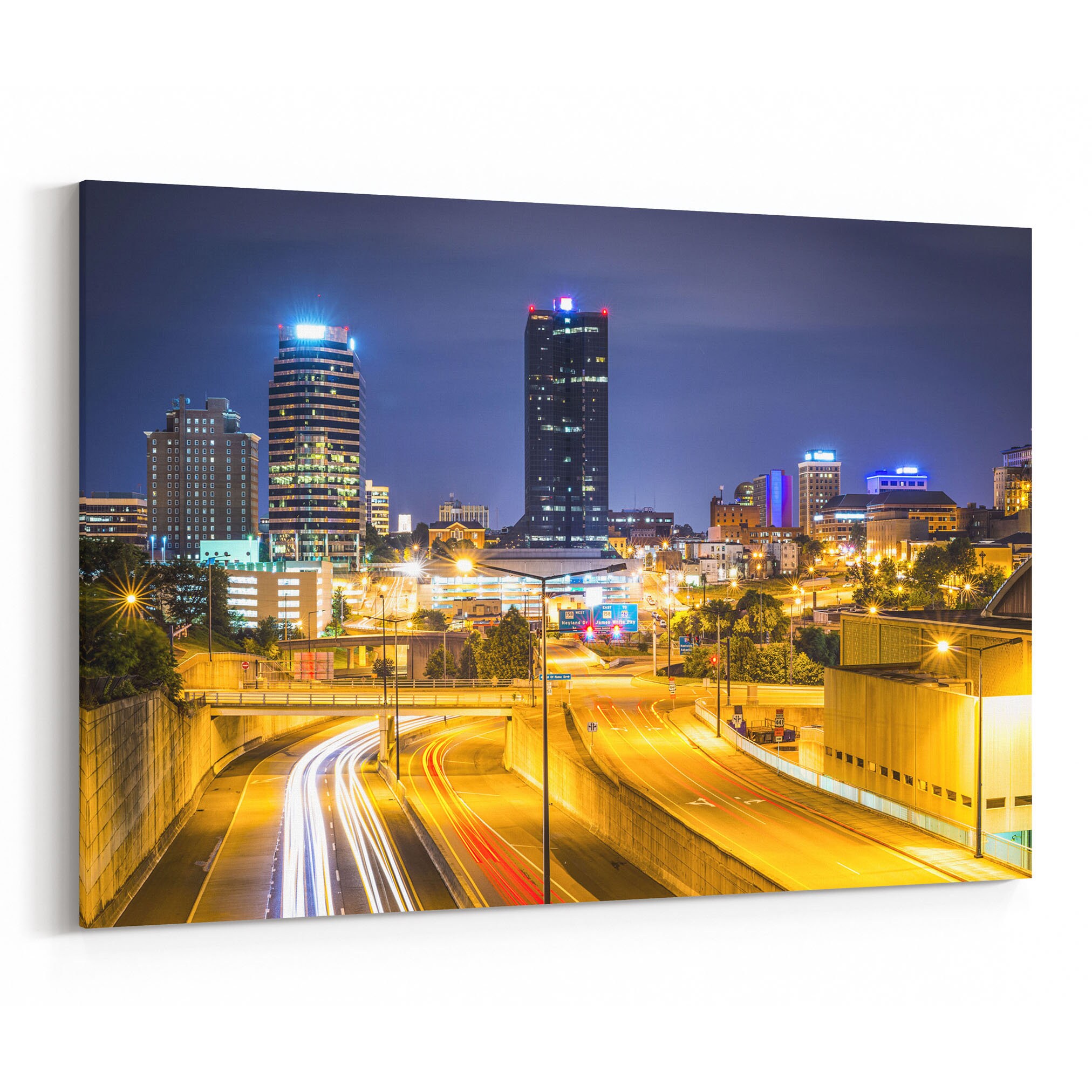 Knoxville Skyline Canvas Knoxville Canvas Wall Art Tennessee Etsy
