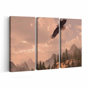 Bald Eagle Canvas print || Bald Eagle Wall Art || Bald Eagle Poster || Bald Eagle home decor || Bald Eagle Print