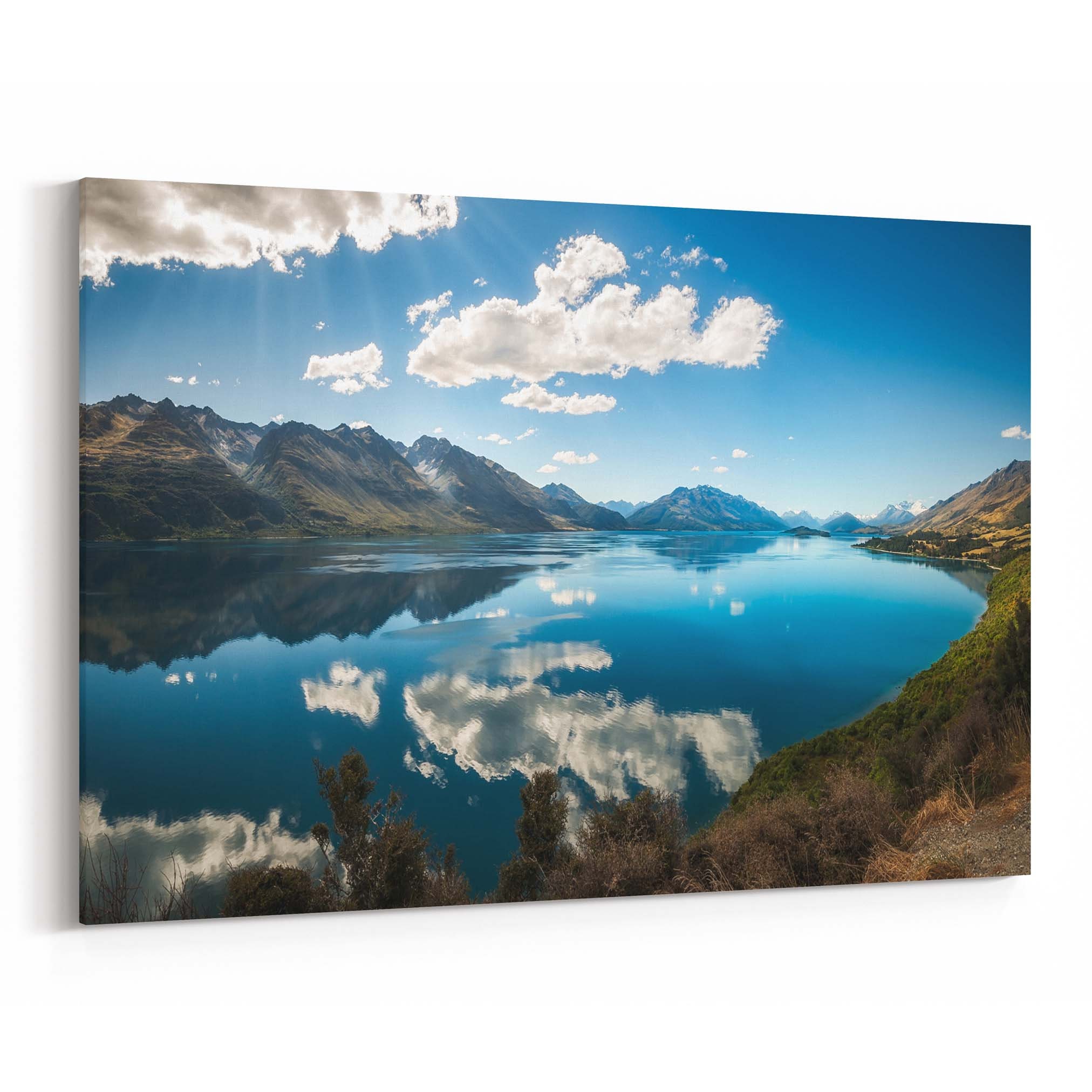 Lake Wakatipu Canvas Print Lake Wakatipu Wall Art Canvas Etsy