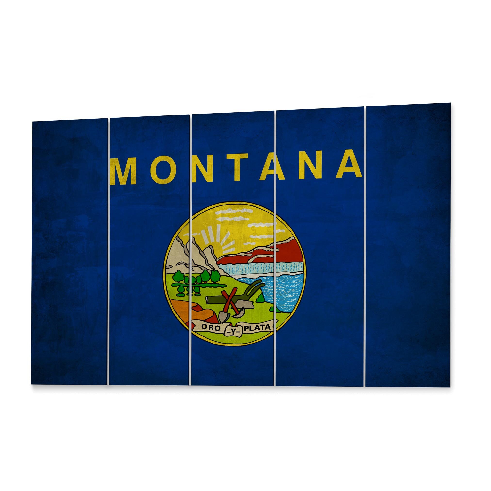 Montana State Flag Canvas Print Montana State Flag Wall Art | Etsy