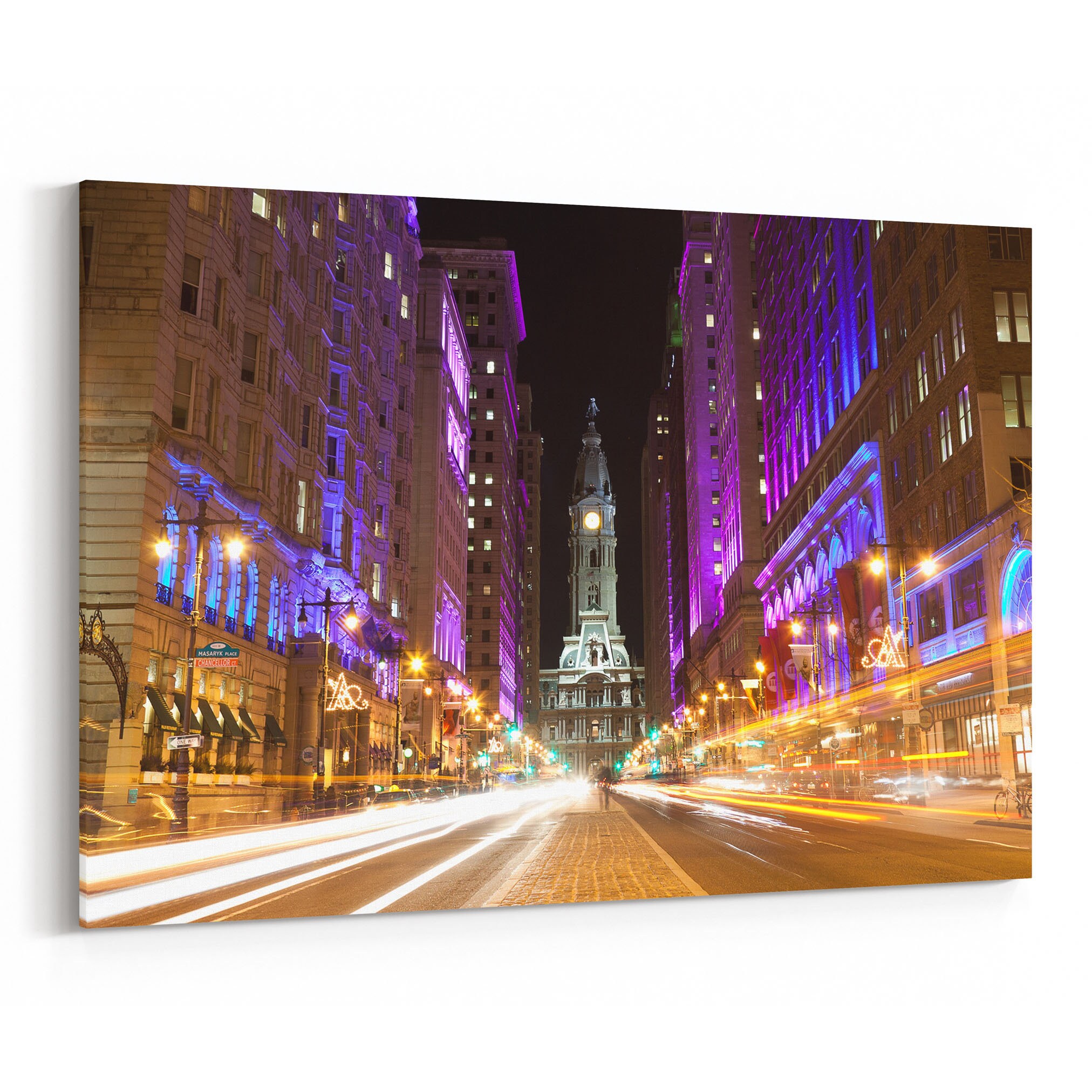 Philadelphia Skyline Canvas Philadelphia Canvas Wall Art Etsy