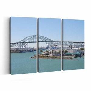 Harbor Bridge Skyline Canvas print || Harbor Bridge Skyline Wall Art || Harbor Bridge Skyline Poster || Harbor Bridge Skyline home decor ||