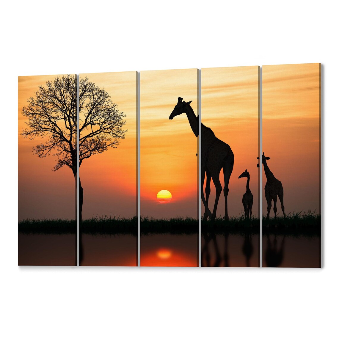 Giraffe Canvas Print Giraffe Wall Art Canvas Multiple Sizes - Etsy
