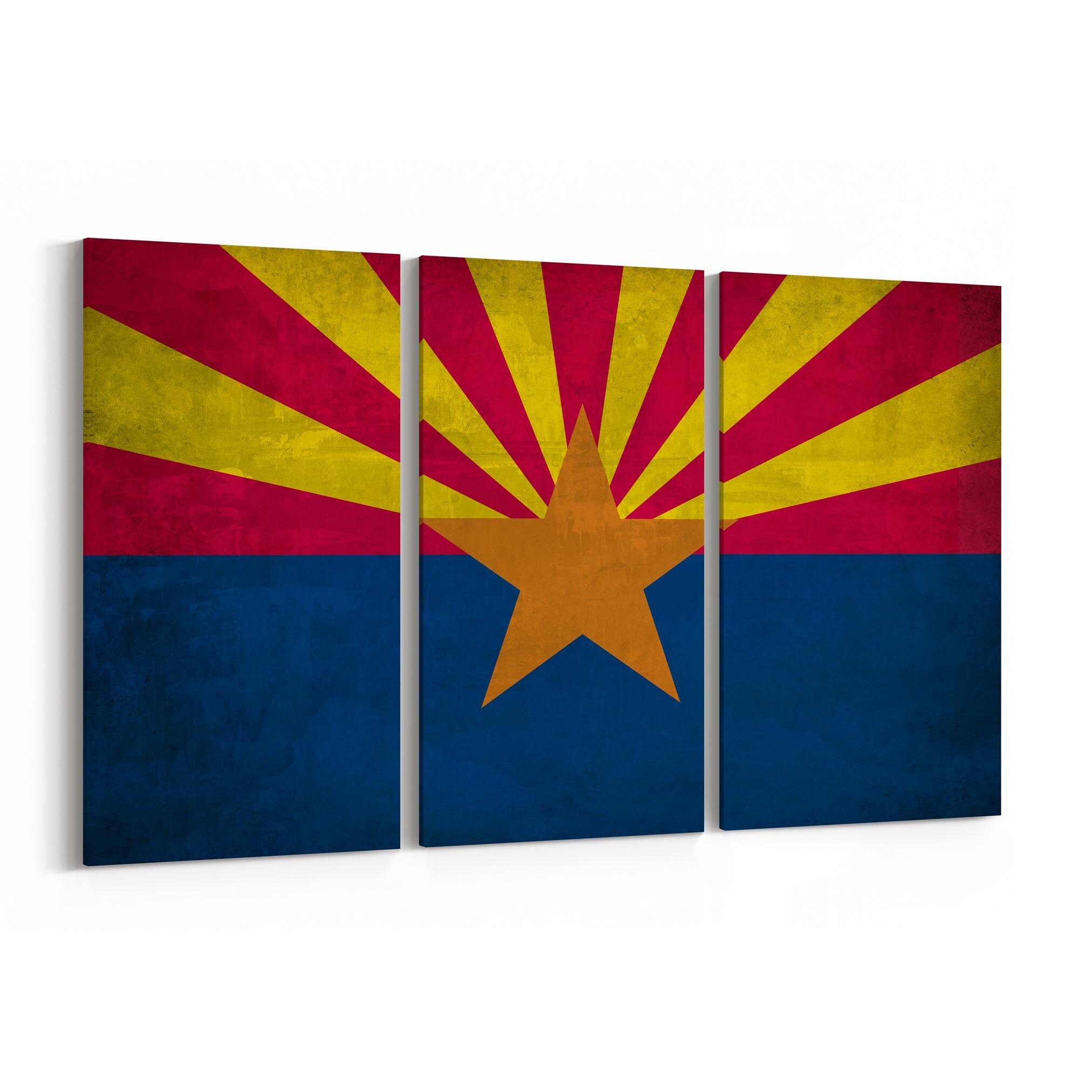 Arizona State Flag Canvas Print Arizona State Flag Wall Art Etsy