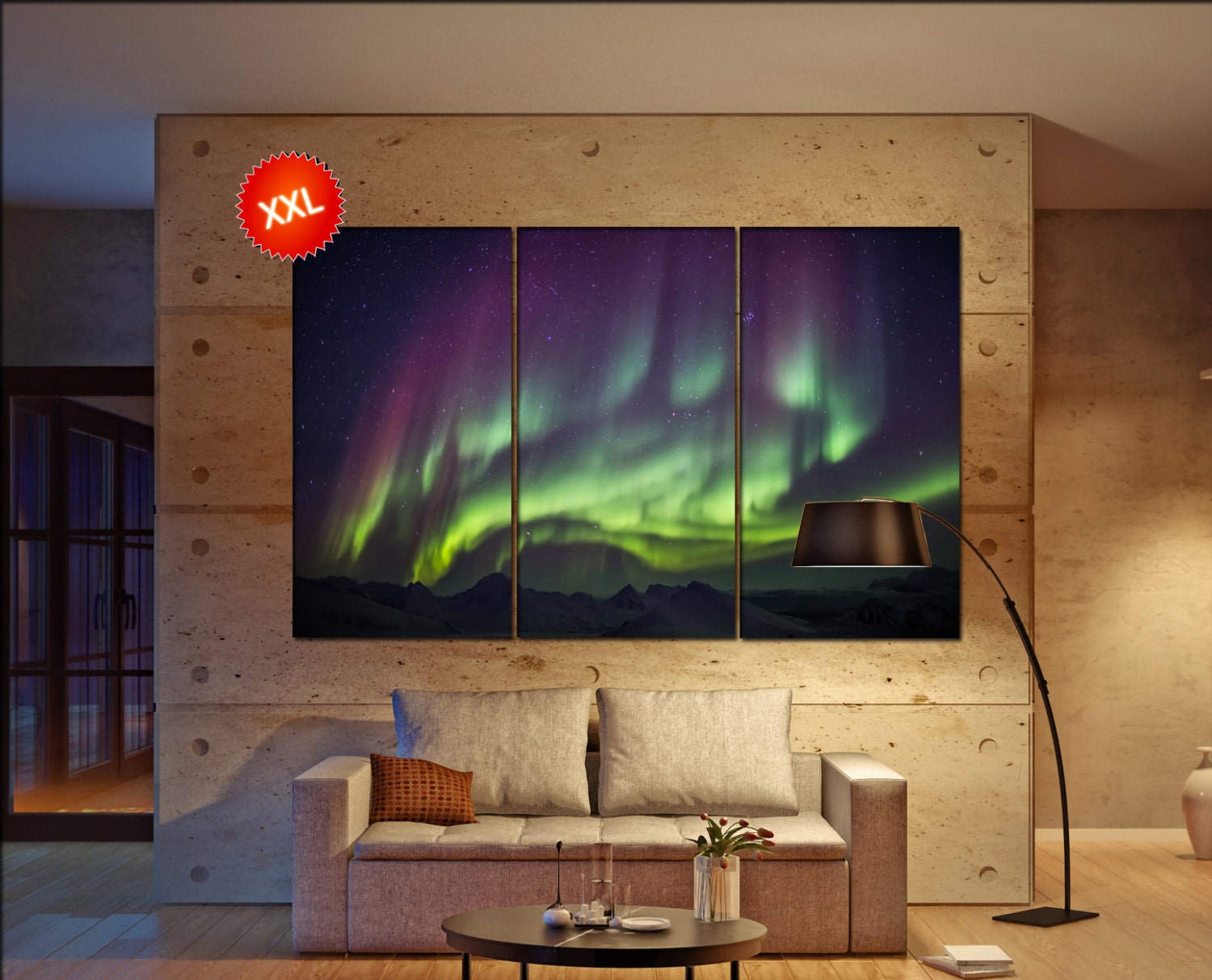 Northern Lights wall art Northern Lights canvas Northern Lights canvas