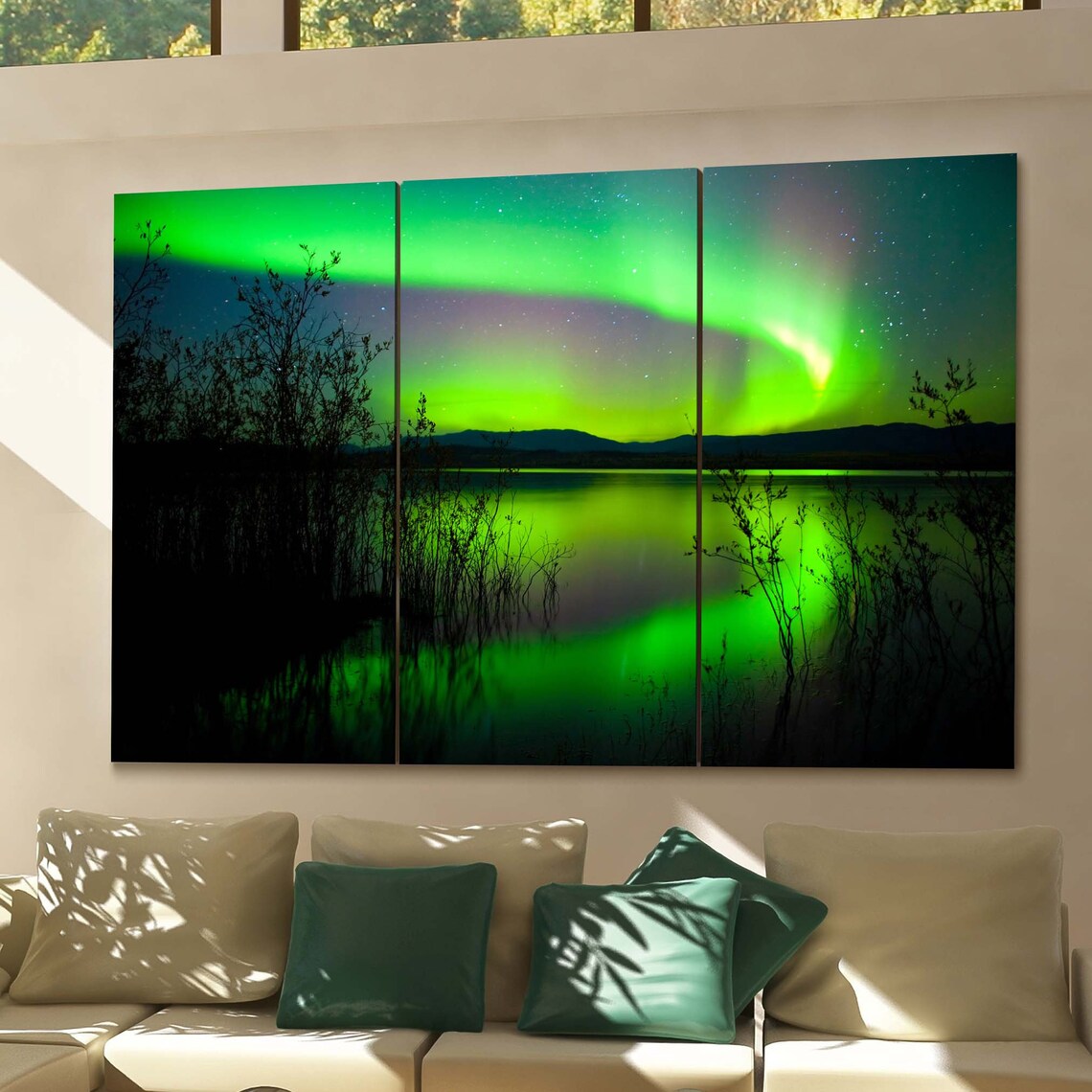 Northern Lights Canvas Art Northern Lights Wall Art Canvas Etsy