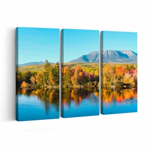 Mt. Katahdin Maine Canvas print || Mt. Katahdin Maine Wall Art || Mt. Katahdin Maine Poster || Mt. Katahdin Maine home decor || Mt. Katahdin
