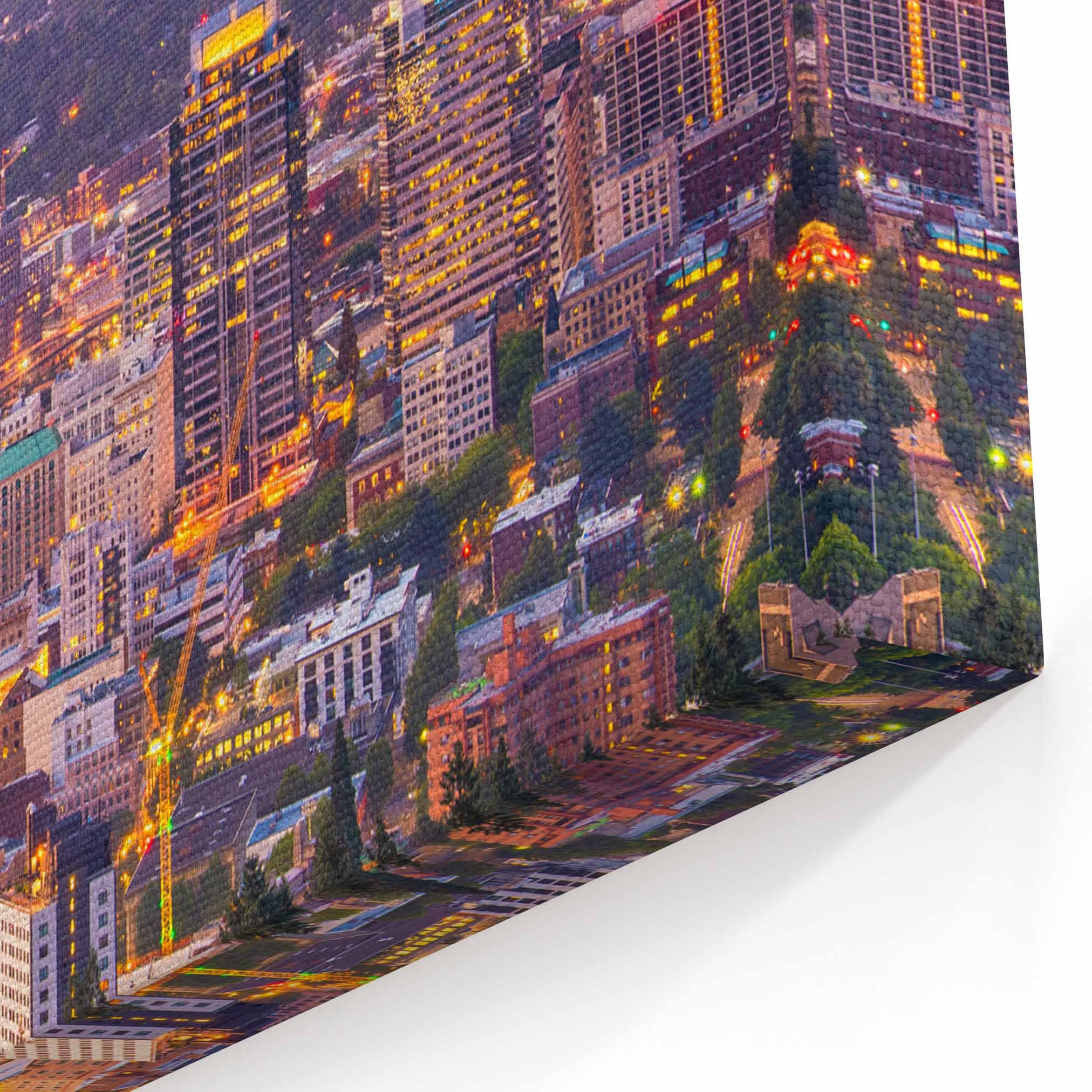Portland Skyline Wall Art Portland Canvas Print Oregon Etsy