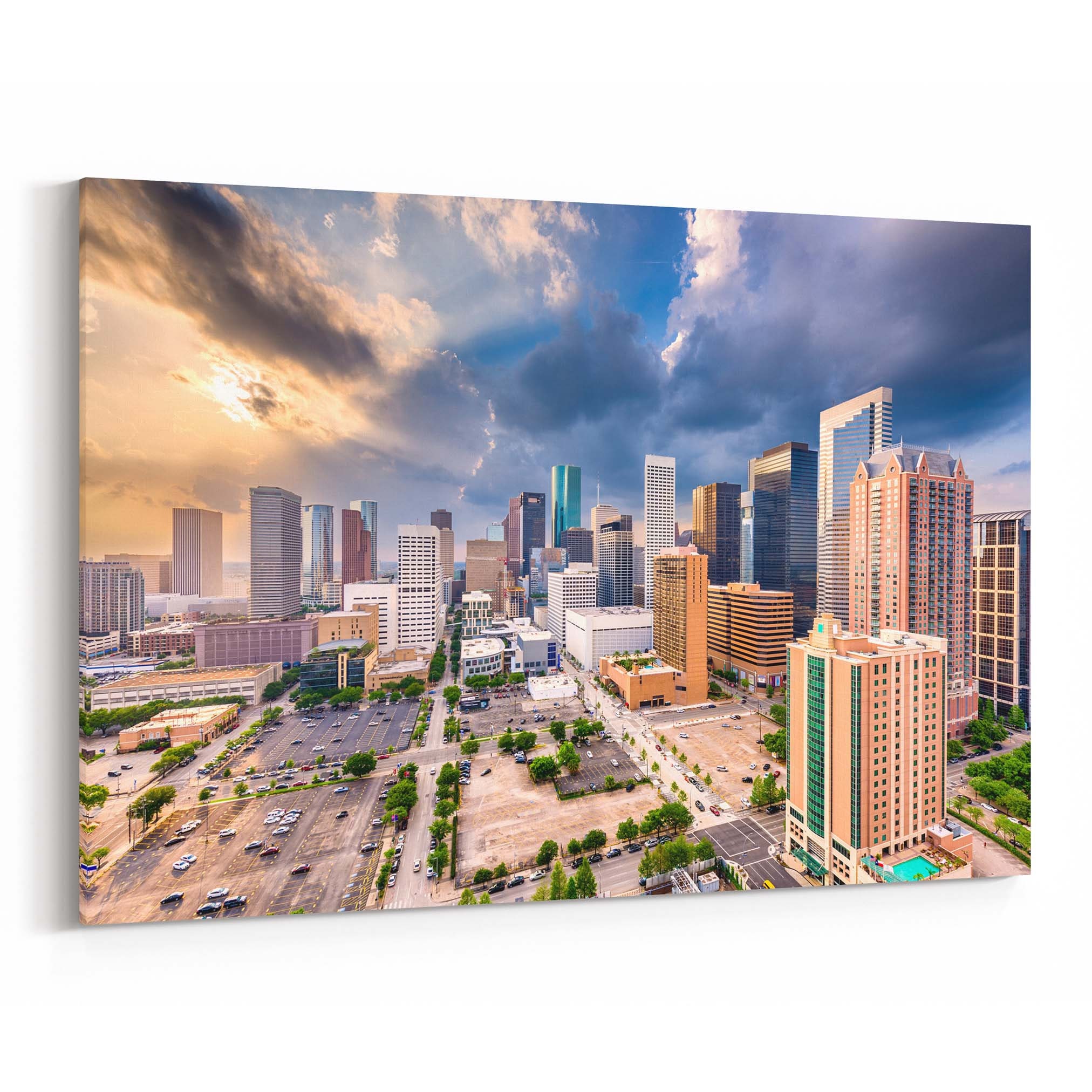 Houston Canvas Art Houston Wall Art Canvas Texas Multiple Etsy