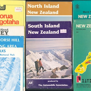 Vintage New Zealand Maps | Cartography Collection | Historical Wall Art | Maps & Guides | Collector's Geography Decor | Free Shipping