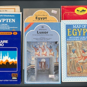 Vintage Egypt Map Collection: Historical Cartography Decor