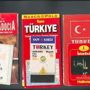 Vintage Turkey Map Collection: Historical Cartography Decor