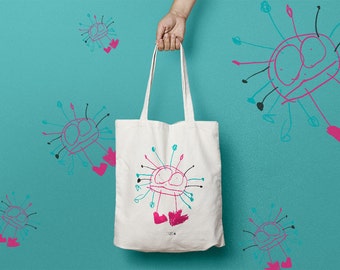 Baumwolltasche oder Einkaufstasche mit Mr. Potato Head Motiv