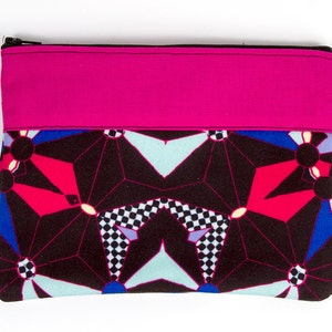 Bolsa con estampado Kaléi de 15 x 20 cm, hecha a mano en Francia