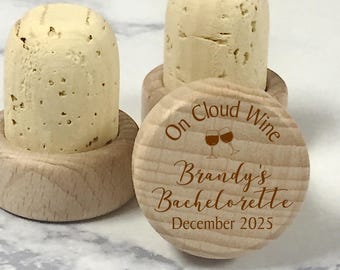 Same Pinot Forever Bachelorette Wine Stopper, FREE Organza Bags, Unique Bachelorette Wine Cork Party Favor