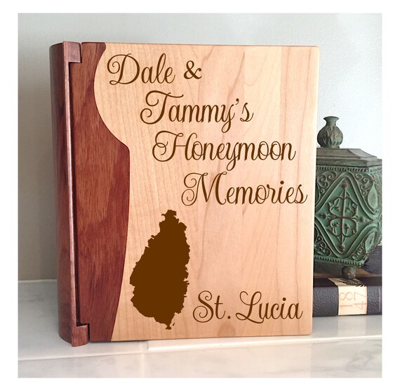St Lucia Honeymoon Photo Album St Lucia Wedding Gift Etsy