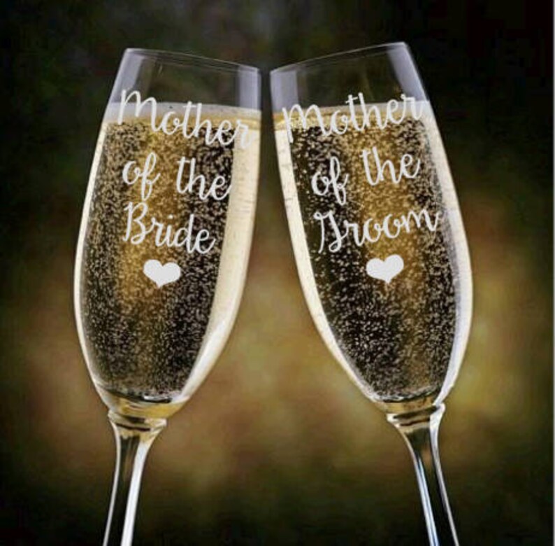 Mother of the Bride / Groom Champagne Glass Champange Flutes Etsy