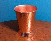 12oz Pure Hammered Copper Mint Julep Cup
