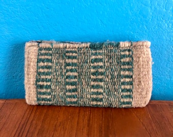 6\u201d x 3\u201d Zapotec hand woven merino wool wallet change purse with zipper approx