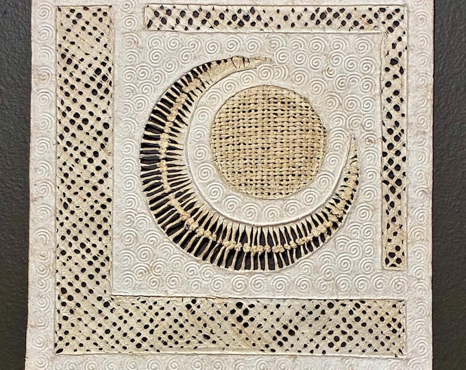 Handmade Amate Paper Wall Art from Mexico (15 3/4” x 15 3/4”)