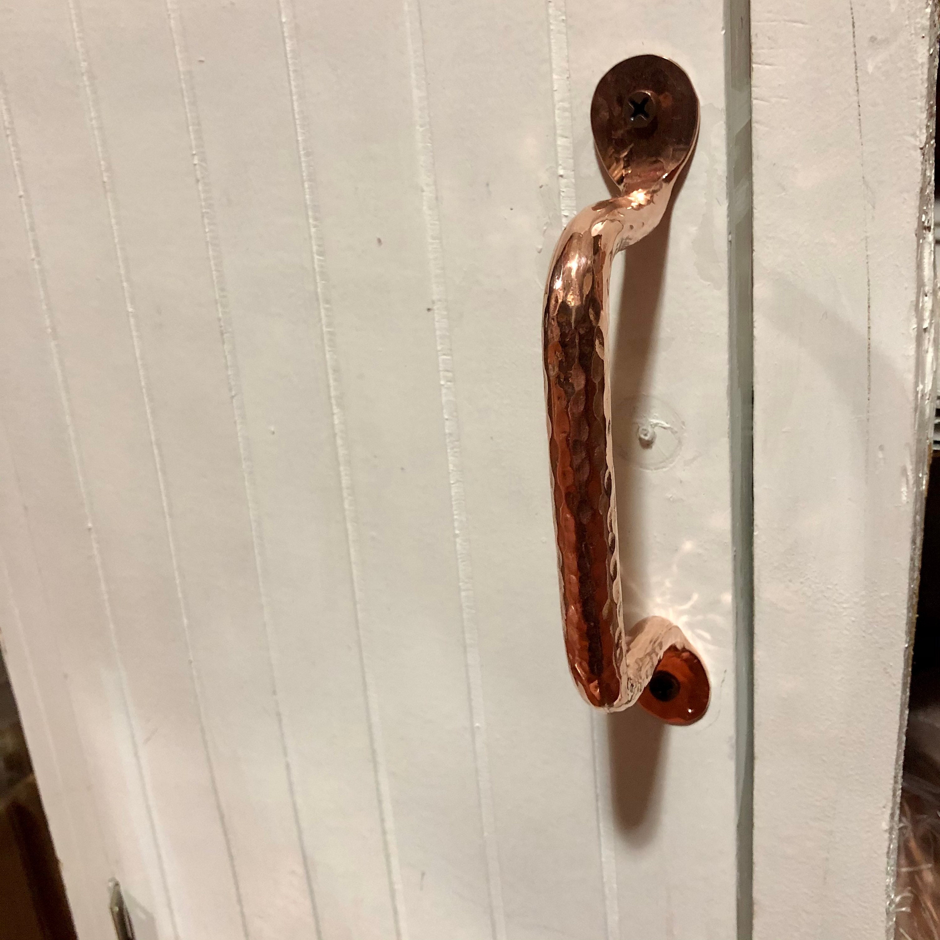 4 3/4” Center to Center Hammered Copper / Drawer Pull Handle.