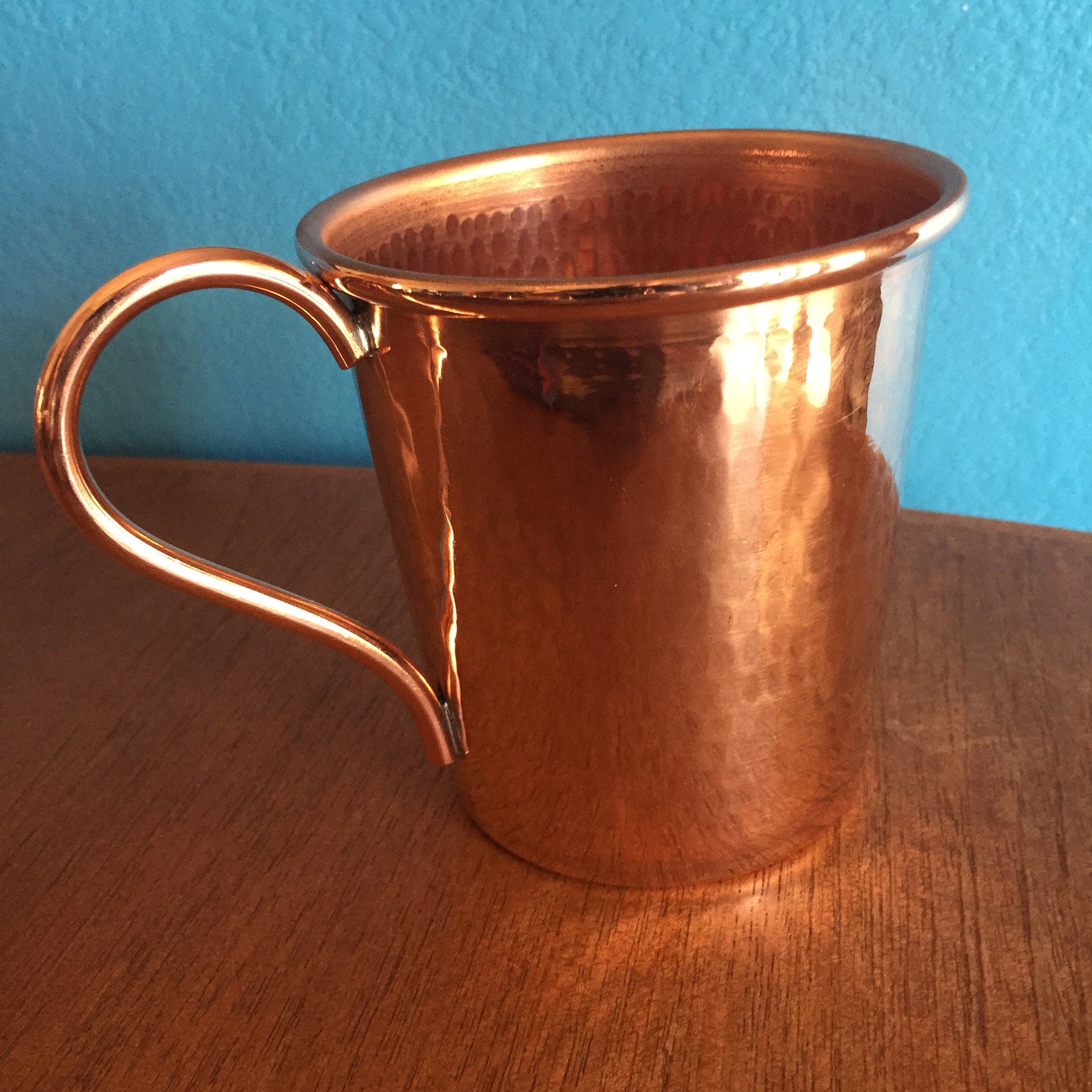 5oz Handcrafted Moscow Mule Pure Copper Hammered Tasting Mug