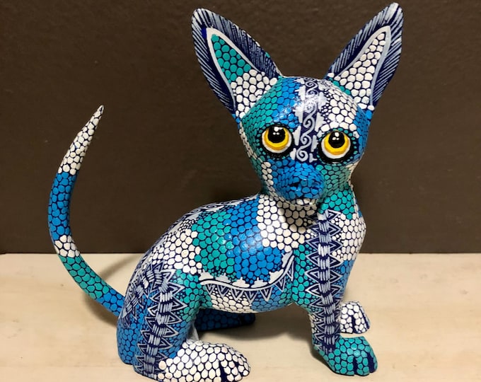 Alebrije Chihuahua Wood Carving by Roberto and Esperanza Martinez from Oaxaca, Mexico