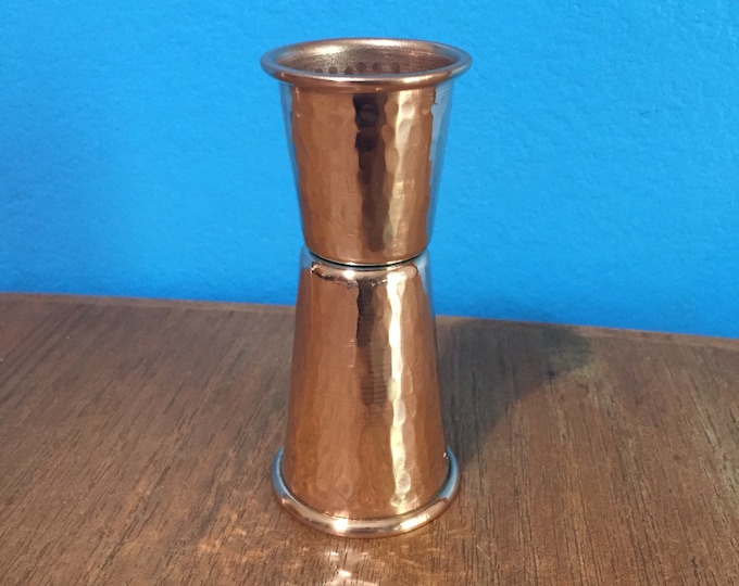 Pure Hammered Copper Jigger 1 oz/2 oz