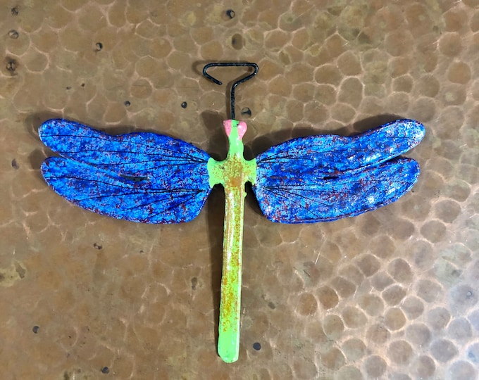 Handcrafted Paper Mache Dragonfly Ornament