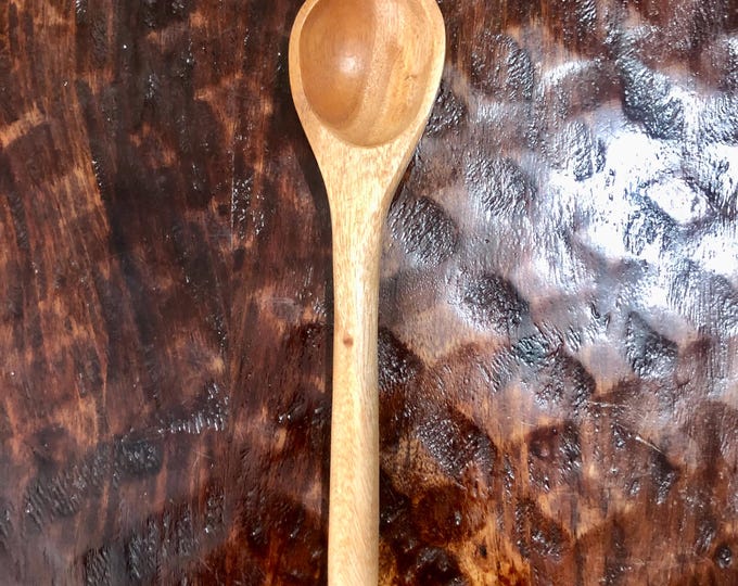 Hand Carved 7” Mesquite Serving Spoon from Guerrero, Mexico