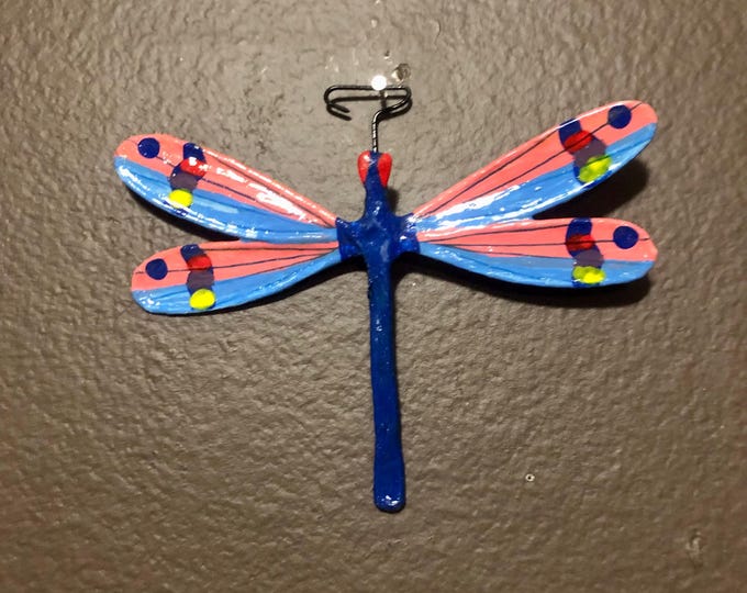 Paper Maché Dragonfly Wall Ornament from Izamal, Yucatán, Mexico
